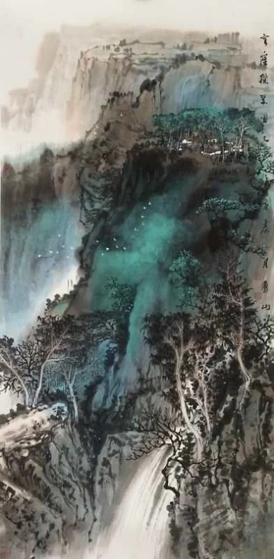书痴者文必工,艺痴者技必良——观卜玺山壁画《穹窿胜景图》(图2) 书痴者文必工,艺痴者技必良——观卜玺山壁画《穹窿胜景图》(图2)