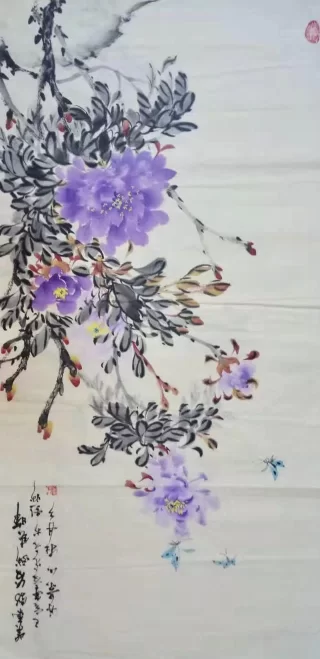刘光元：痴爱牡丹在平生，妙笔画得灵秀来(图10)