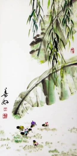 王晓燕国画作品走进中国高铁(图6) 王晓燕国画作品走进中国高铁(图6)