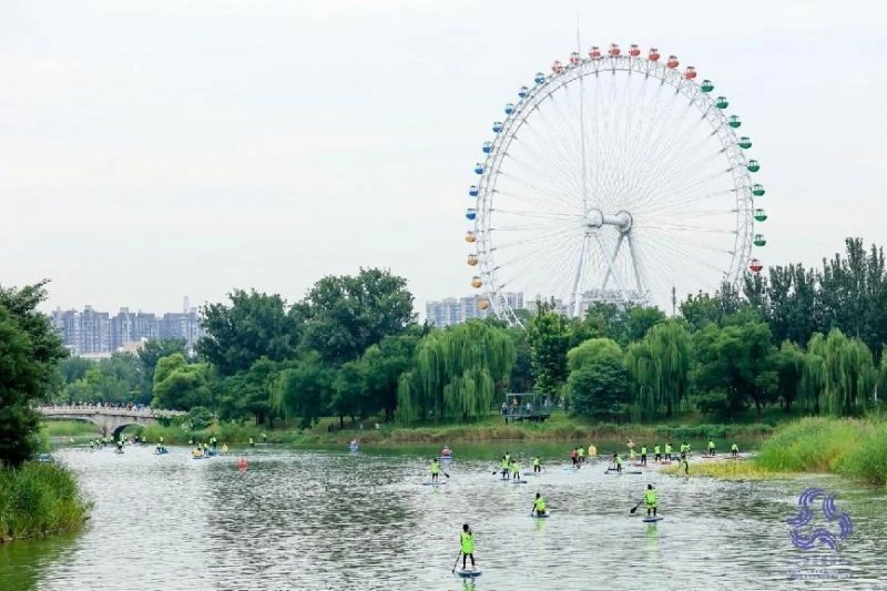 2022紫金杯北京青少年桨板公开赛在北京龙潭中湖公园开赛(图1)
