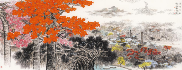 中山杨留义城市山水画艺术馆开馆揭牌仪式暨作品展在广东中山举行(图9) 中山杨留义城市山水画艺术馆开馆揭牌仪式暨作品展在广东中山举行(图9)