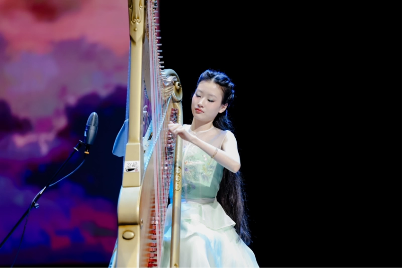 “琴岛妙音·箜行天下”吴琳箜篌师生专场音乐会在青岛城阳区举行(图9)