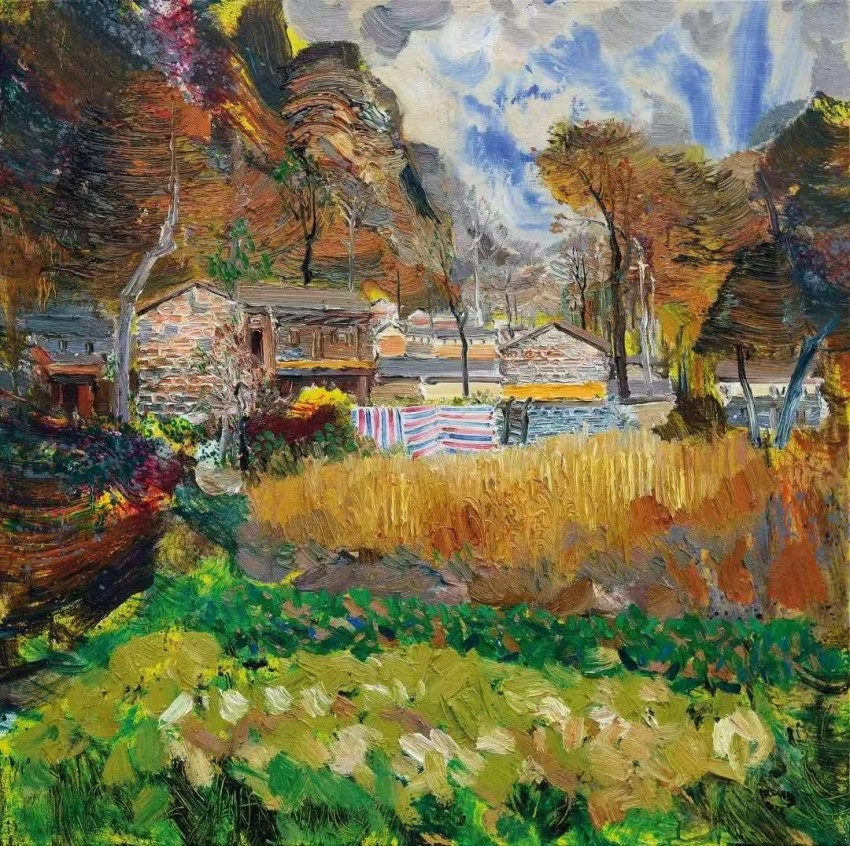 “移山——孟新宇油画作品展”在商丘工学院美术馆举行(图8)