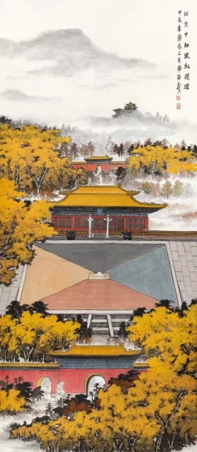 庆祝建党104周年——杨留义城市山水画作品展在京举办(图12)