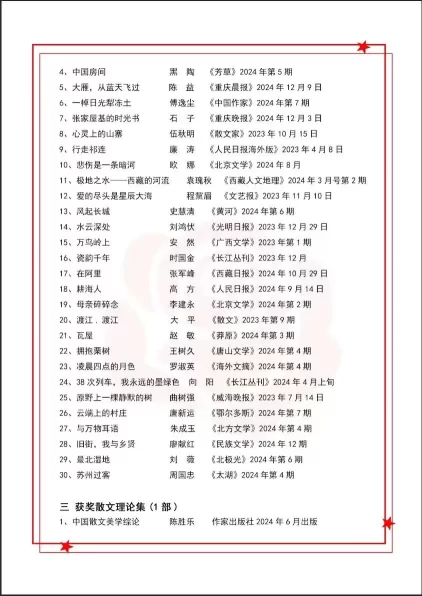 第十一届冰心散文奖揭晓(图10) 第十一届冰心散文奖揭晓(图10)